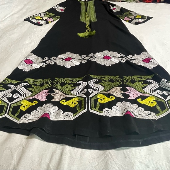 Bohemia Embroidered long Dress Kaftan - Picture 3 of 14